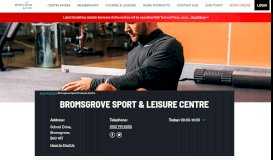 
							         Bromsgrove Sport & Leisure Centre - Everyone Active								  
							    
