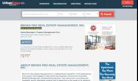 
							         Bronx Pro Real Estate Management, Inc. - Apartments for Rent								  
							    