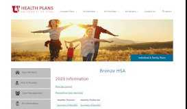 
							         Bronze HSA - University of Utah Health Plans								  
							    