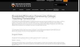 
							         Brookdale/Princeton Community College Teaching Partnership ...								  
							    