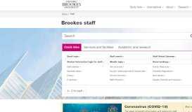 
							         Brookes staff - Oxford Brookes University								  
							    