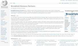 
							         Brookfield Business Partners - Wikipedia								  
							    