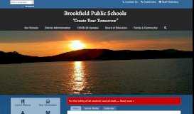 
							         Brookfield Public Schools |								  
							    