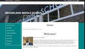 
							         Brookland Middle School: Home - DCPS								  
							    