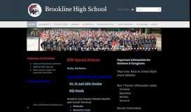 
							         Brookline High School - Home								  
							    
