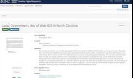 
							         Brooks J. Breece. Local Government Use of Web GIS in North ...								  
							    