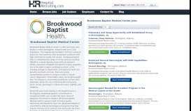 
							         Brookwood Baptist Medical Center Jobs | HospitalRecruiting.com								  
							    