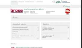
							         Brose Fahrzeugteile Gmbh & Co.KG : VDA Partner Portal								  
							    
