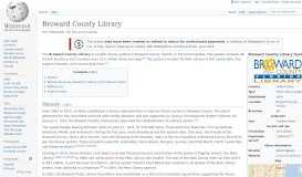 
							         Broward County Library - Wikipedia								  
							    