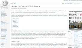 
							         Brown Brothers Harriman & Co. - Wikipedia								  
							    