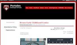 
							         Brown Early Childhood Center - Portales Municipal Schools								  
							    
