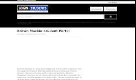 
							         Brown Mackie Student Portal								  
							    