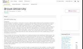 
							         Brown University - The Princeton Review College Rankings & Reviews								  
							    