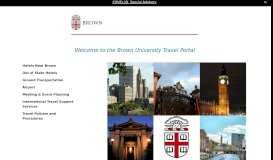 
							         Brown University Travel Portal - Campus Travel Management								  
							    