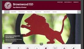 
							         Brownwood ISD / Homepage								  
							    