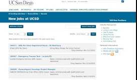 
							         Browse All Jobs | new | All Results - Jobs @ UCSD								  
							    