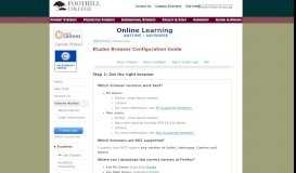 
							         Browser Guide - Foothill College								  
							    