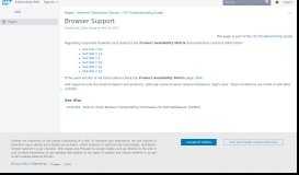 
							         Browser Support - SCN Wiki - SAP								  
							    