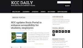 
							         bruin portal - KCC Daily - Kellogg Community College								  
							    