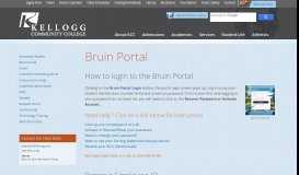 
							         Bruin Portal | Kellogg Community College								  
							    