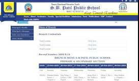 
							         Brunch Menu - SB Patil Public School								  
							    