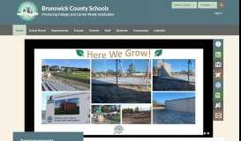 
							         Brunswick County School District / Homepage								  
							    