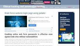 
							         Brute force website login page using patator - Ethical hacking and ...								  
							    