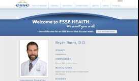 
							         Bryan Burns, D. - Esse Health								  
							    