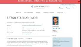 
							         Bryan Stephan, APRN - New Hampshire - Core Physicians								  
							    