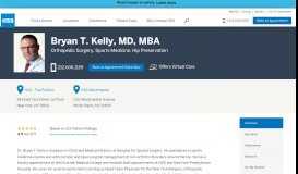 
							         Bryan T. Kelly, MD - Orthopedic Surgery, Sports Medicine, Hip ...								  
							    