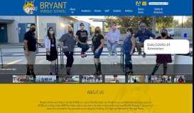 
							         Bryant Middle School								  
							    