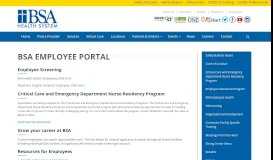 
							         BSA Employee Portal | BSA Health System in Amarillo, TX								  
							    