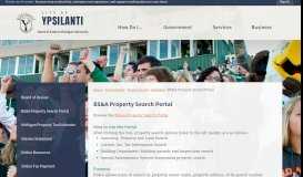 
							         BS&A Property Search Portal | Ypsilanti, MI								  
							    