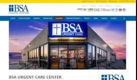 
							         BSA Urgent Care Center | BSA Health System in Amarillo, TX								  
							    