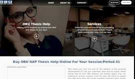 
							         BSc OBU RAP Thesis Writing Service & Help | ACCA Global								  
							    