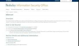 
							         bSecure | Information Security Office - Berkeley Security								  
							    