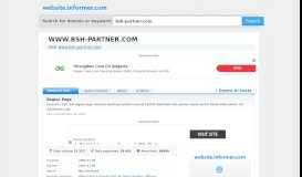 
							         bsh-partner.com at WI. Region Page								  
							    