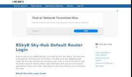 
							         BSkyB Sky-Hub - Default login IP, default username & password								  
							    
