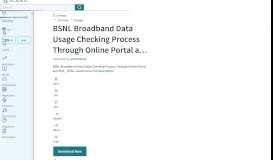 
							         BSNL Broadband Data Usage Checking Process Through ... - Scribd								  
							    