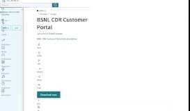
							         BSNL CDR Customer Portal | Payments (5.3K views) - Scribd								  
							    