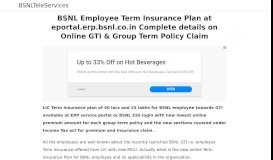 
							         BSNL Employee Term Insurance Plan at eportal.erp.bsnl.co.in ...								  
							    