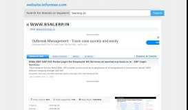 
							         bsnlerp.in at WI. BSNL ERP SAP ESS Portal Login for ...								  
							    