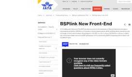 
							         BSPlink New Front-End - IATA								  
							    