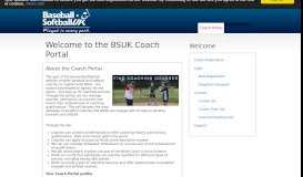 
							         BSUK Coach Portal - BaseballSoftballUK								  
							    
