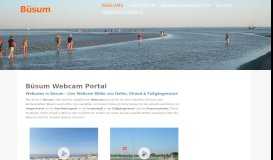 
							         Büsum Webcam Portal - Live Webcams - Strand, Hafen & Nordsee								  
							    
