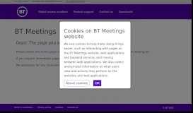 
							         BT MeetMe FAQs and Customer support - BT Conferencing								  
							    