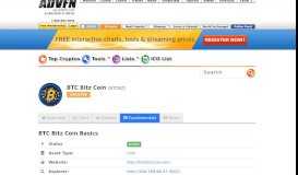 
							         BTC Bitz Coin (BTCBZ) Fundamentals and Technical ... - ADVFN								  
							    
