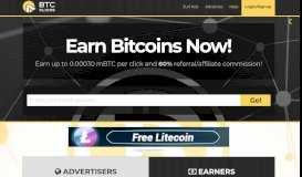 
							         BTCClicks: Bitcoin PTC - Earn BTC for Viewing Ads								  
							    