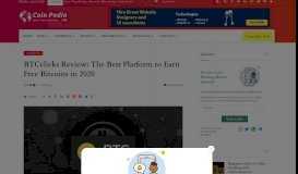 
							         BTCclicks Review : The Best Platform to Earn Free Bitcoins in ...								  
							    
