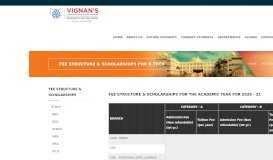 
							         B.Tech. - VIGNAN's FOUNDATION for SCIENCE, TECHNOLOGY and ...								  
							    